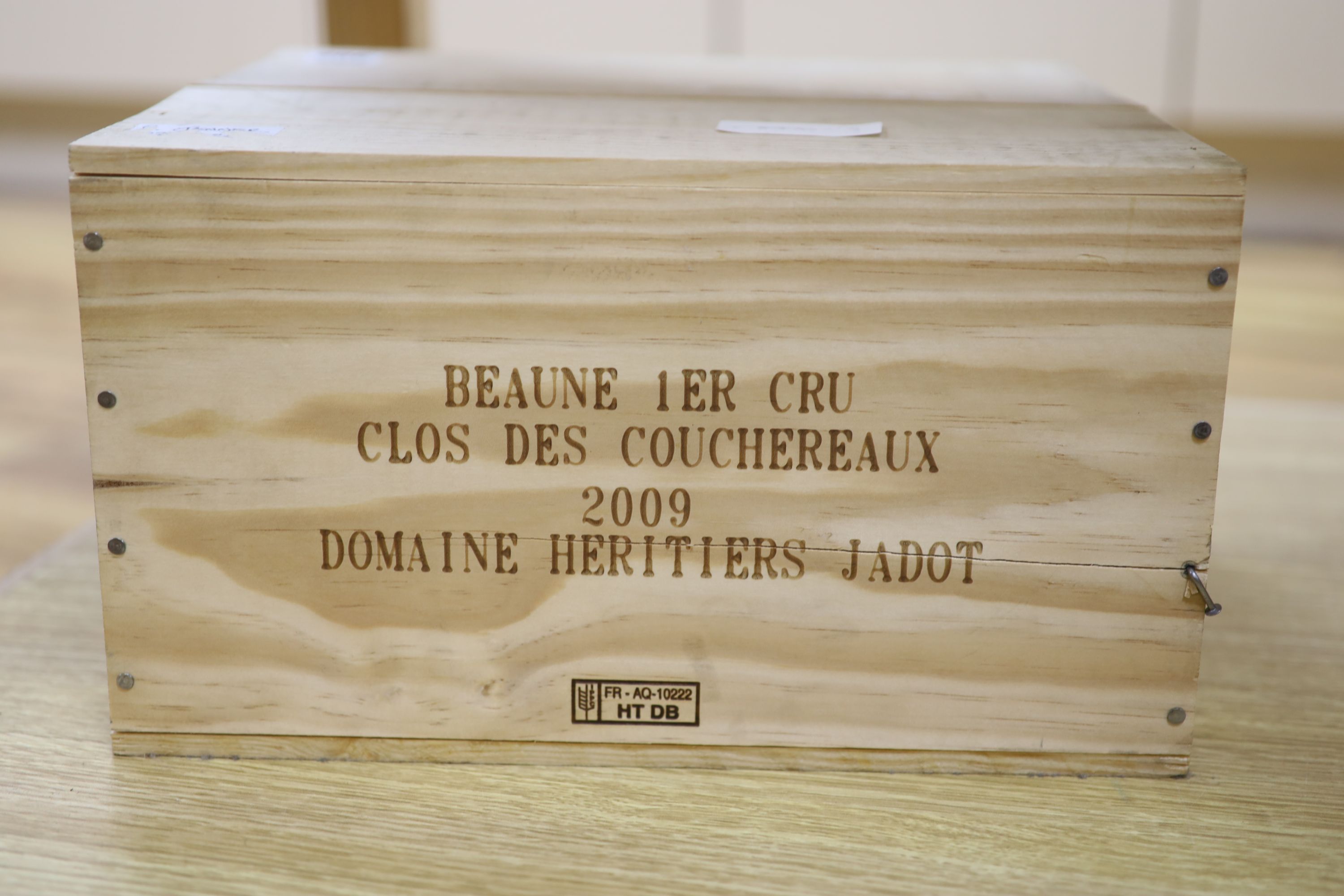 Six bottles of Louis Jadot Beaune 1er Cru Clos des Couchereaux OWC, 2009